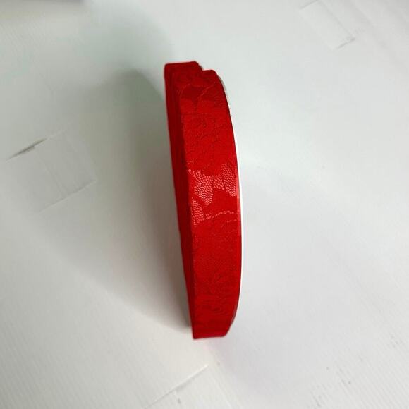 Red Heart Shaped Fabric Rose Valentine Candy Gift‎ Box - Picture 6 of 9